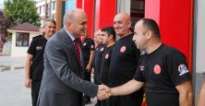 BAŞKAN ÖZLÜ’DEN İTFAİYE HAFTASI ZİYARETİ