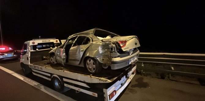 TEM Otoyolu’nda feci kaza: 1’i ağır 3 yaralı