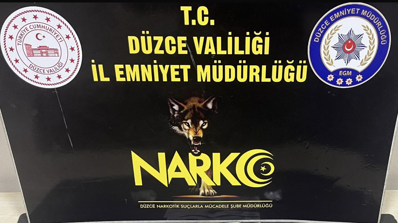 Düzce’de uyuşturucu ticareti yapan 1 kişi tutıklandı