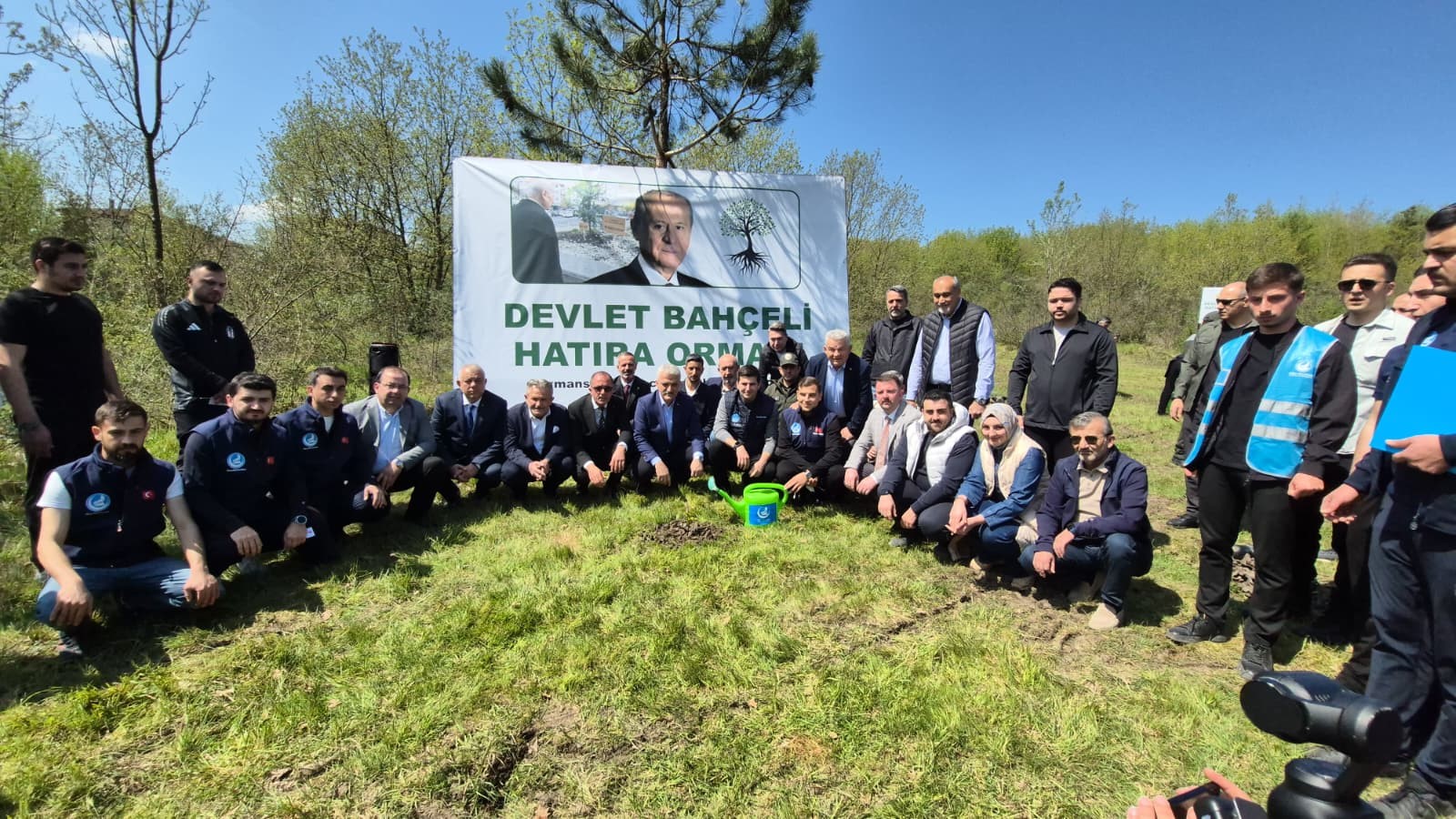 Düzce’de Devlet Bahçeli Hatıra Ormanı’na fidan dikildi